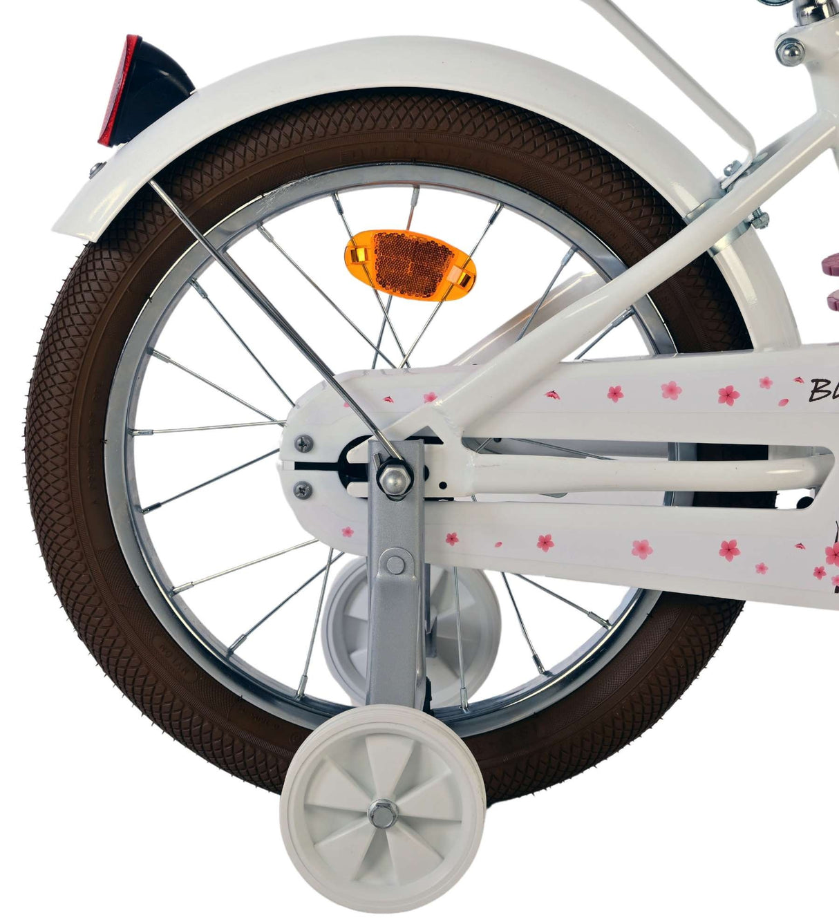 Volare Blossom Kinderfahrrad - Mädchen - 16 Zoll - Weiß