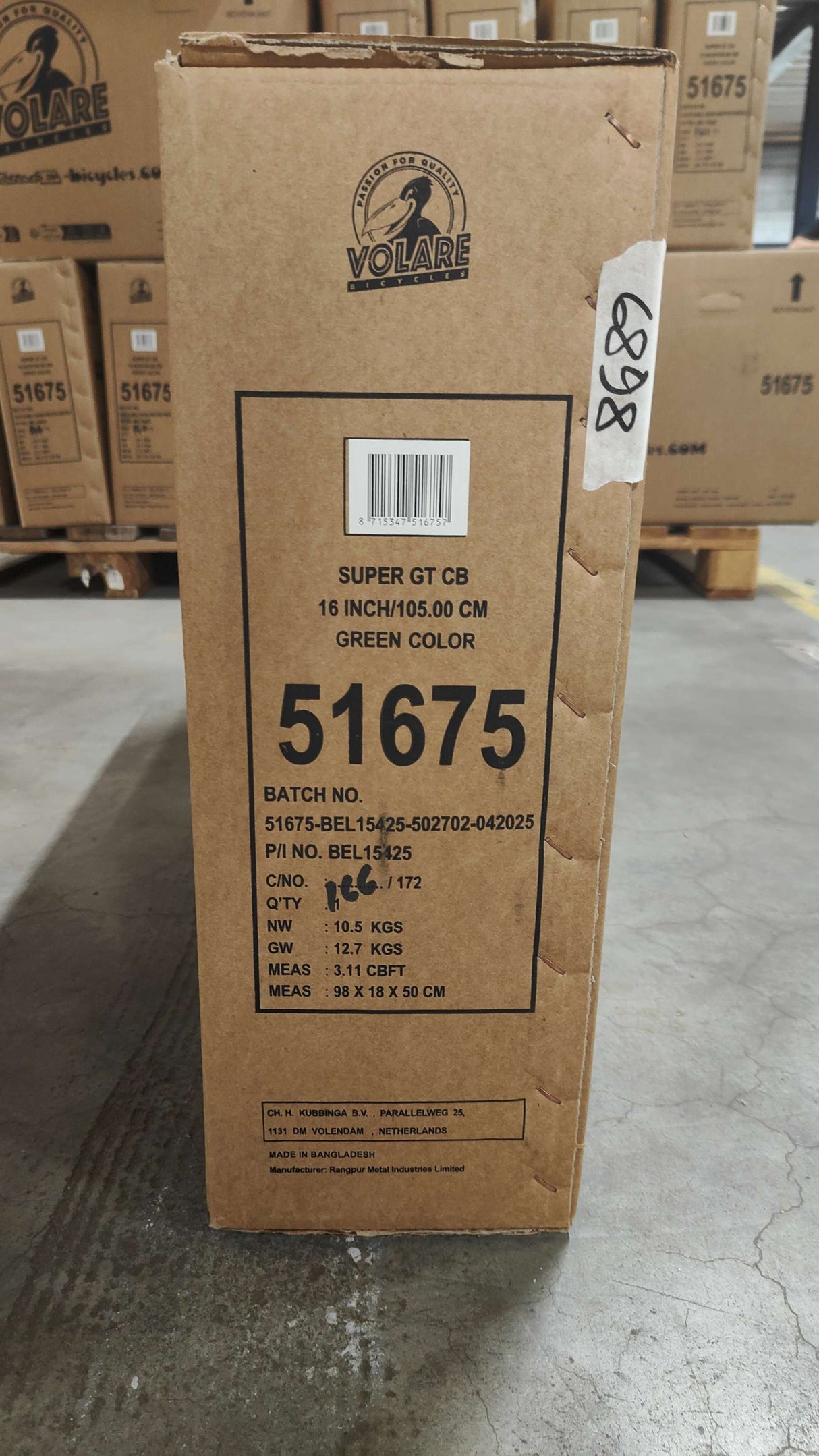 Volare Super GT Kinderfahrrad - Jungen - 16 Zoll - Grün