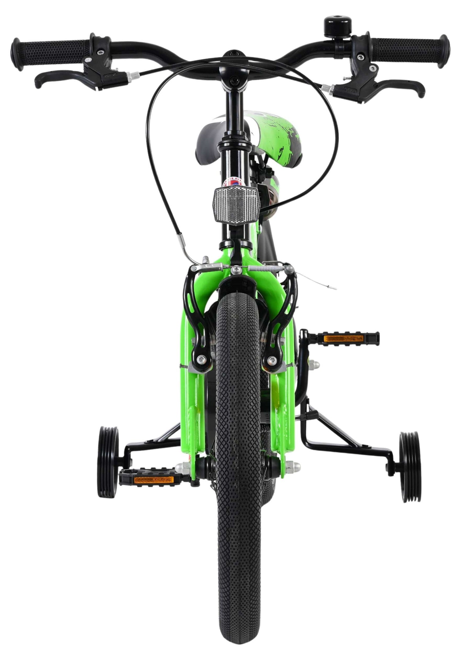 Volare Sportivo Kinderfahrrad - Jungen - 16 Zoll - Grün Schwarz - Zwei Handbremsen