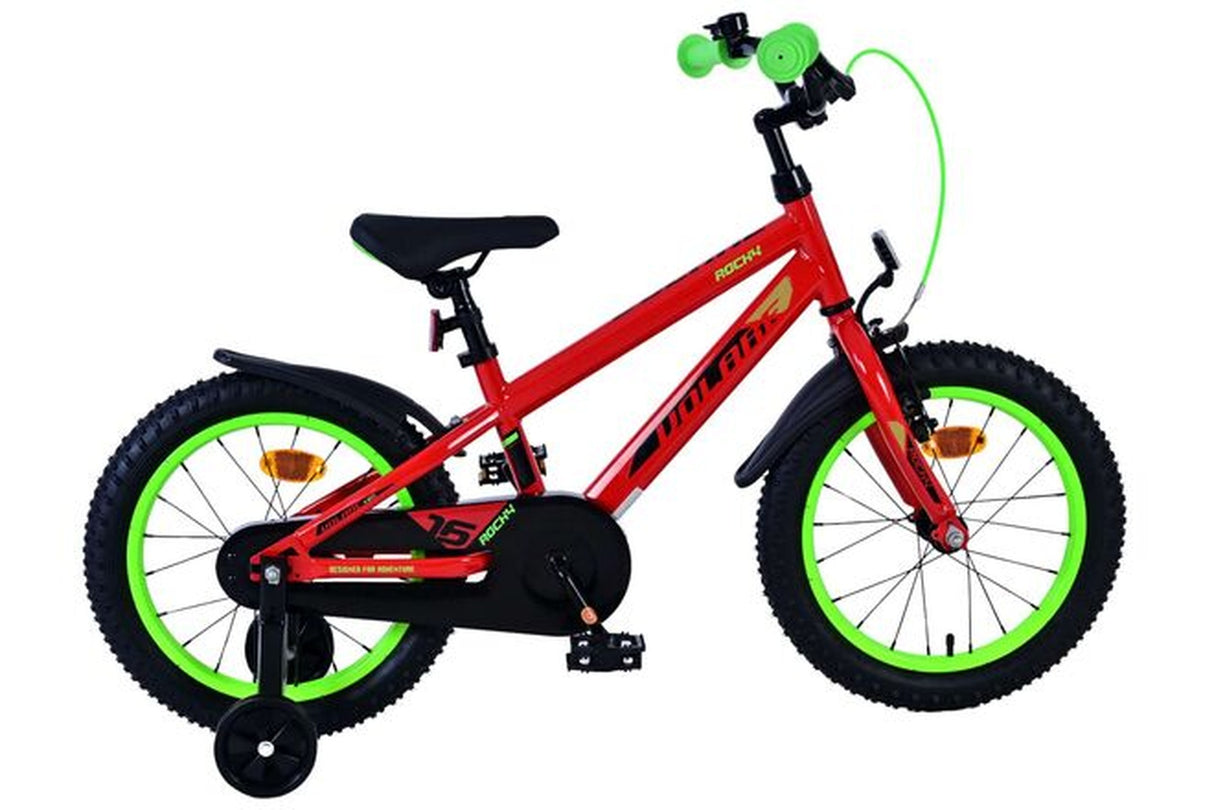 Volare Rocky Kinderfahrrad - Jungen - 16 Zoll - Rot