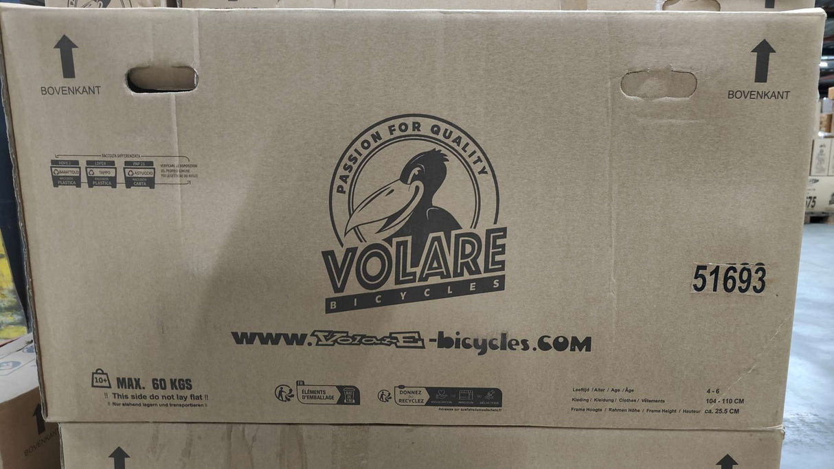 Volare Rocky Kinderfahrrad - Jungen - 16 Zoll - Rot