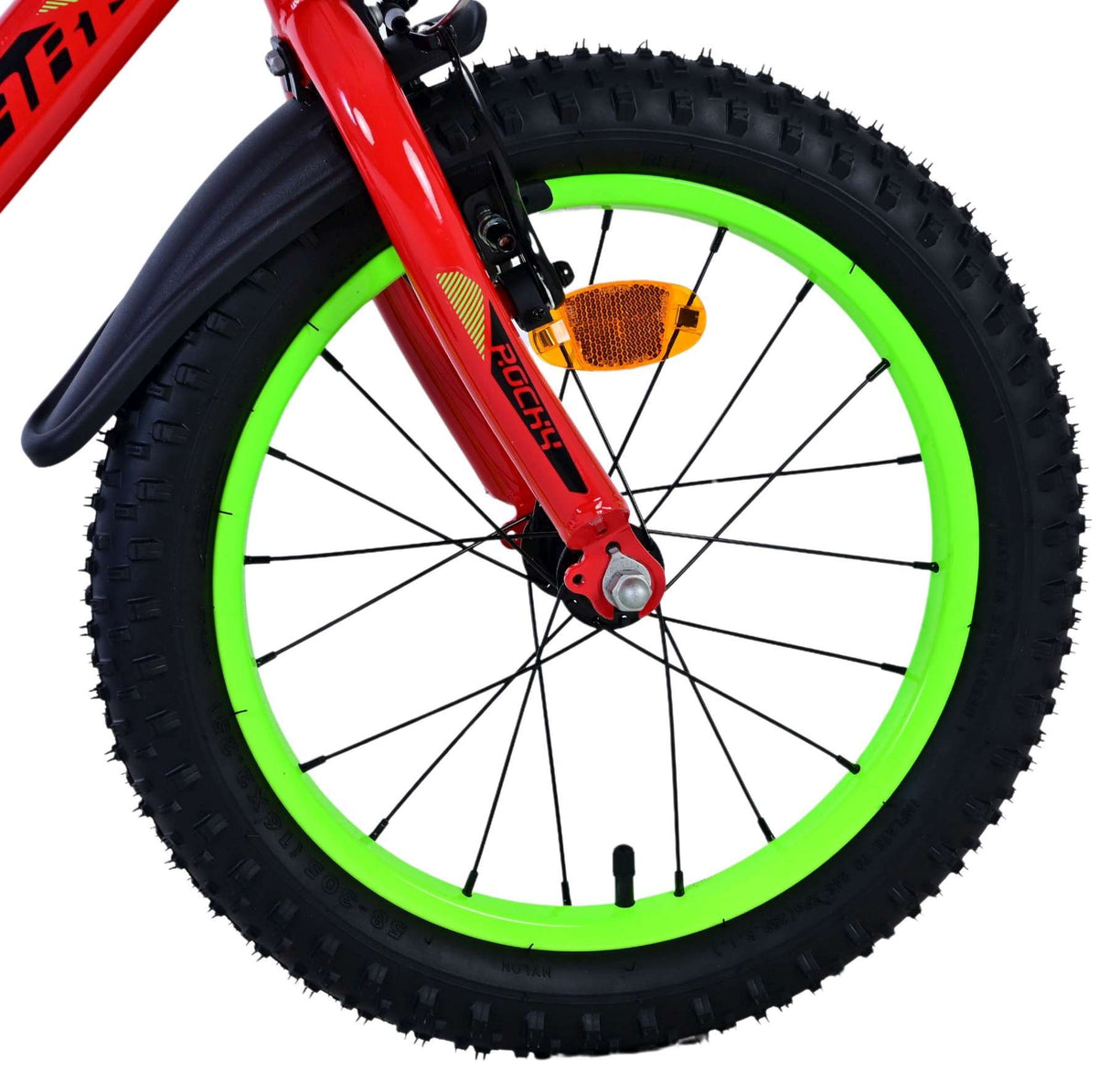 Volare Rocky Kinderfahrrad - Jungen - 16 Zoll - Rot