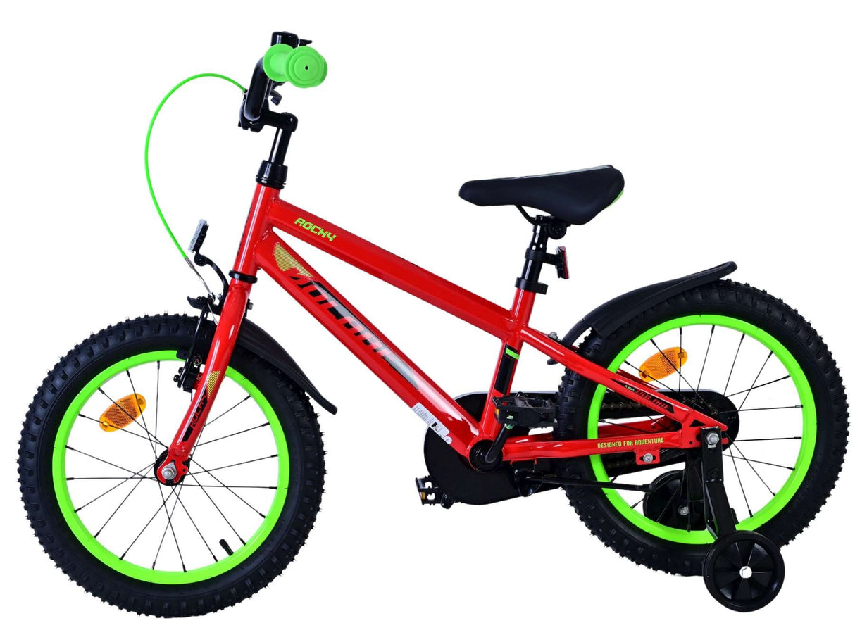 Volare Rocky Kinderfahrrad - Jungen - 16 Zoll - Rot