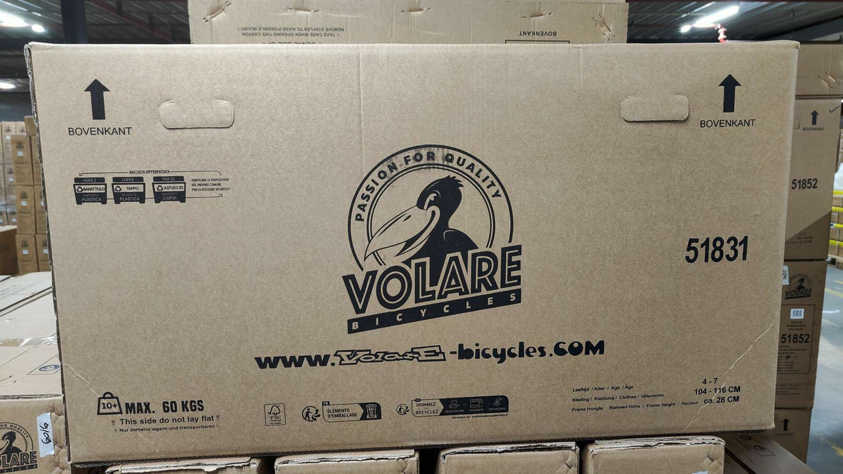 Volare Blossom Kinderfahrrad - Mädchen - 18 Zoll - Rosa - Zwei Handbremsen