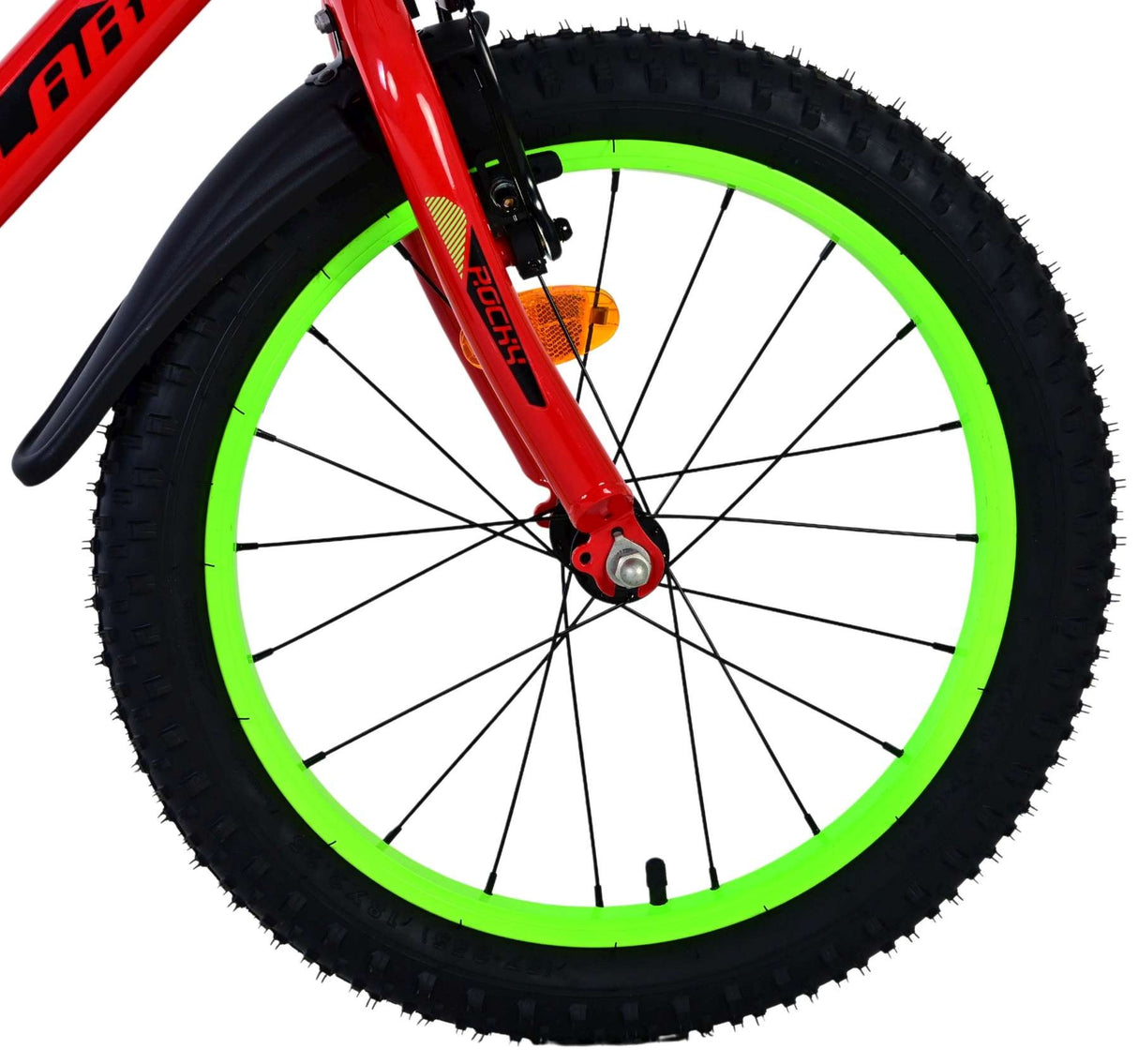 Volare Rocky Kinderfahrrad - Jungen - 18 Zoll - Rot