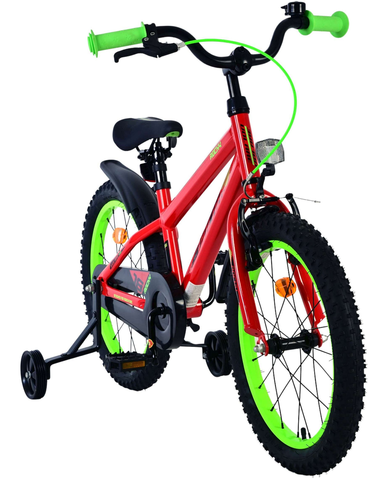 Volare Rocky Kinderfahrrad - Jungen - 18 Zoll - Rot