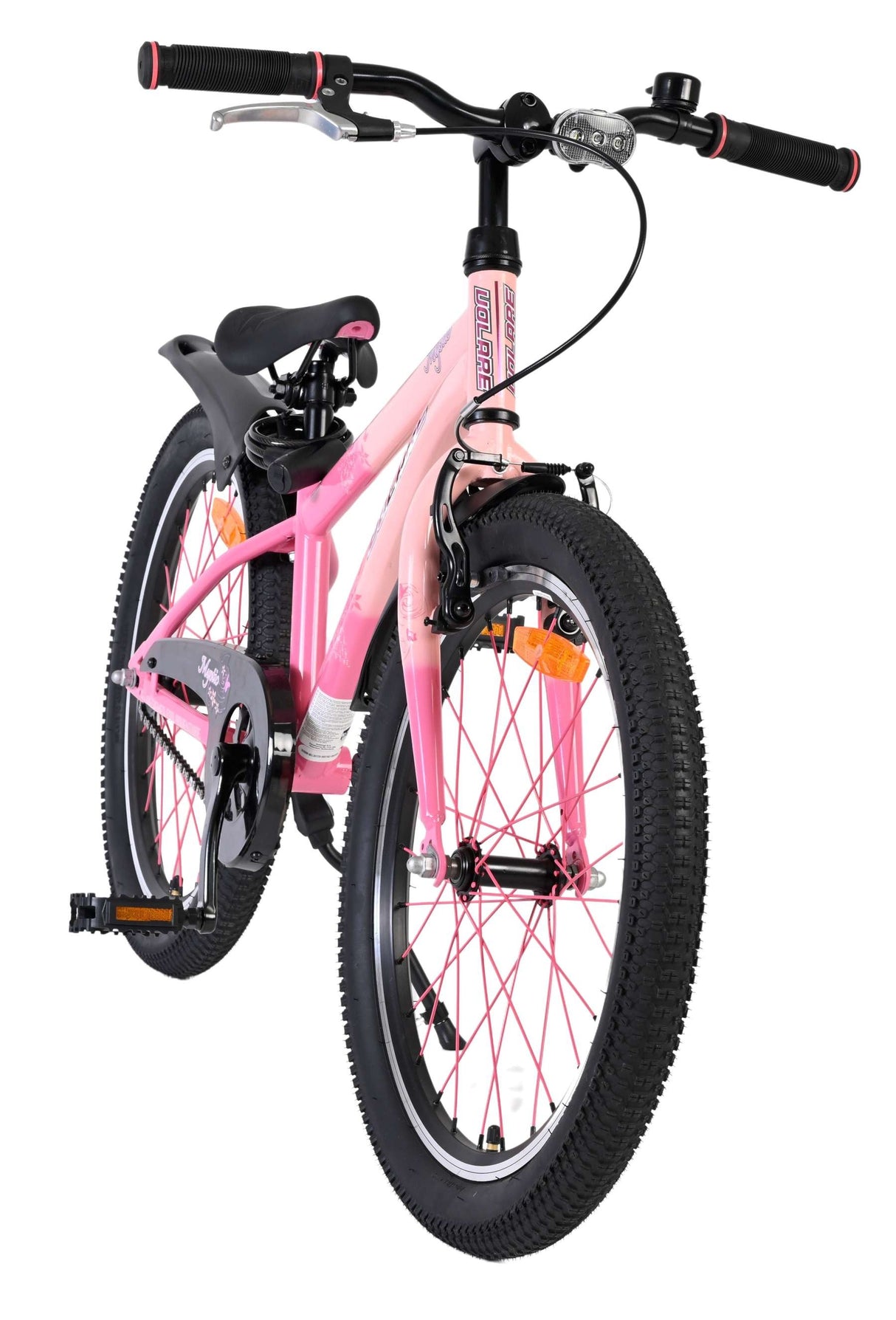 Pinkes Kinderfahrrad mit stabilen Reifen und sportlichem Design