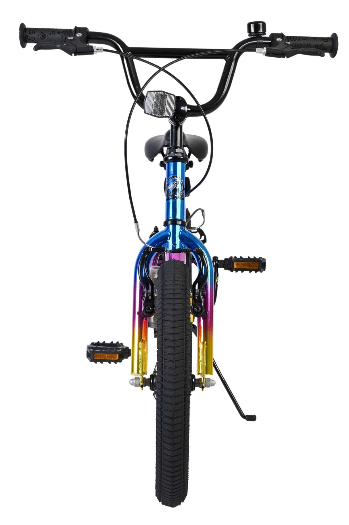 Buntes BMX-Fahrrad mit stabilen Reifen und robustem Rahmen
