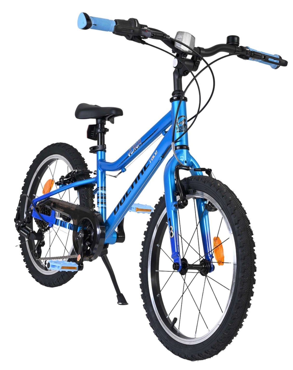 Blaues Kinderfahrrad mit 20-Zoll-Rädern und sportlichem Design