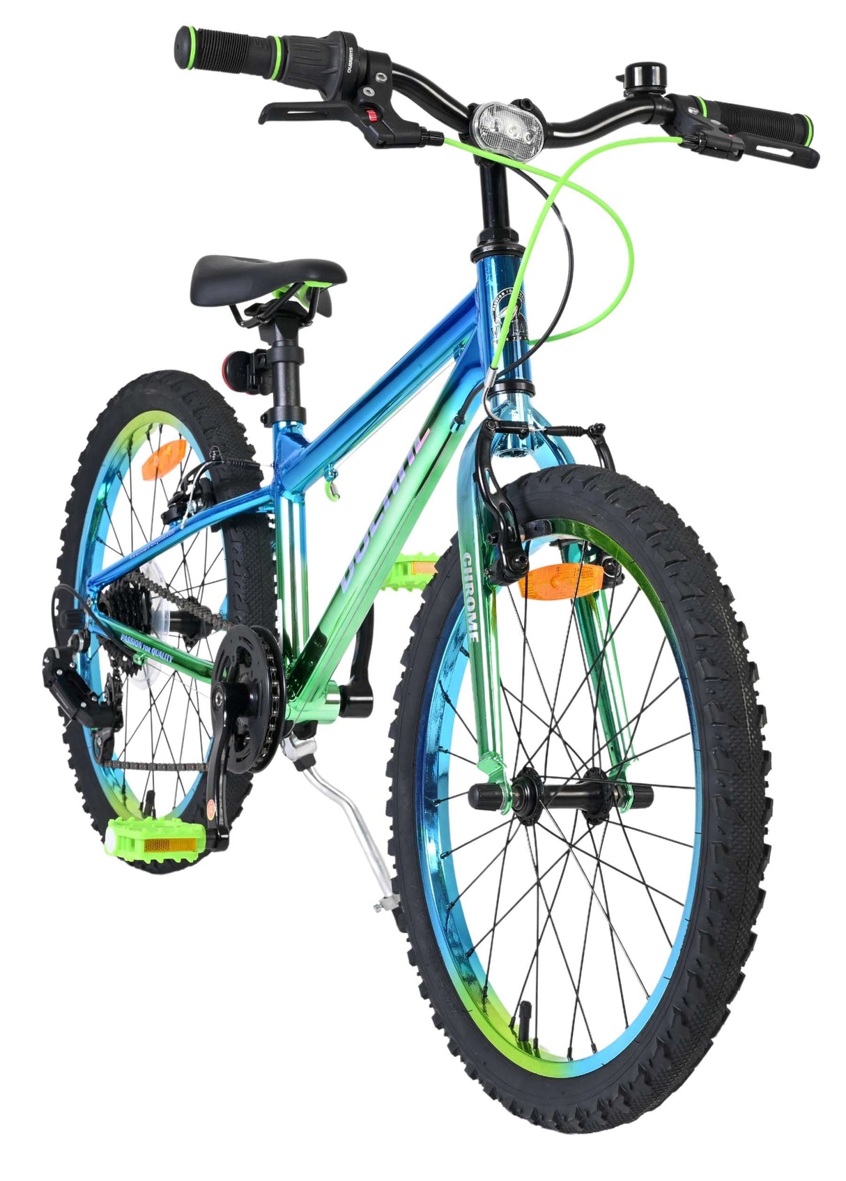 Buntes Kinderfahrrad mit dicken Reifen und sportlichem Design