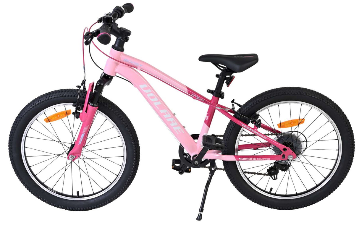 Kinderfahrrad in Pink mit 20-Zoll-Rädern und Shimano-Gangschaltung