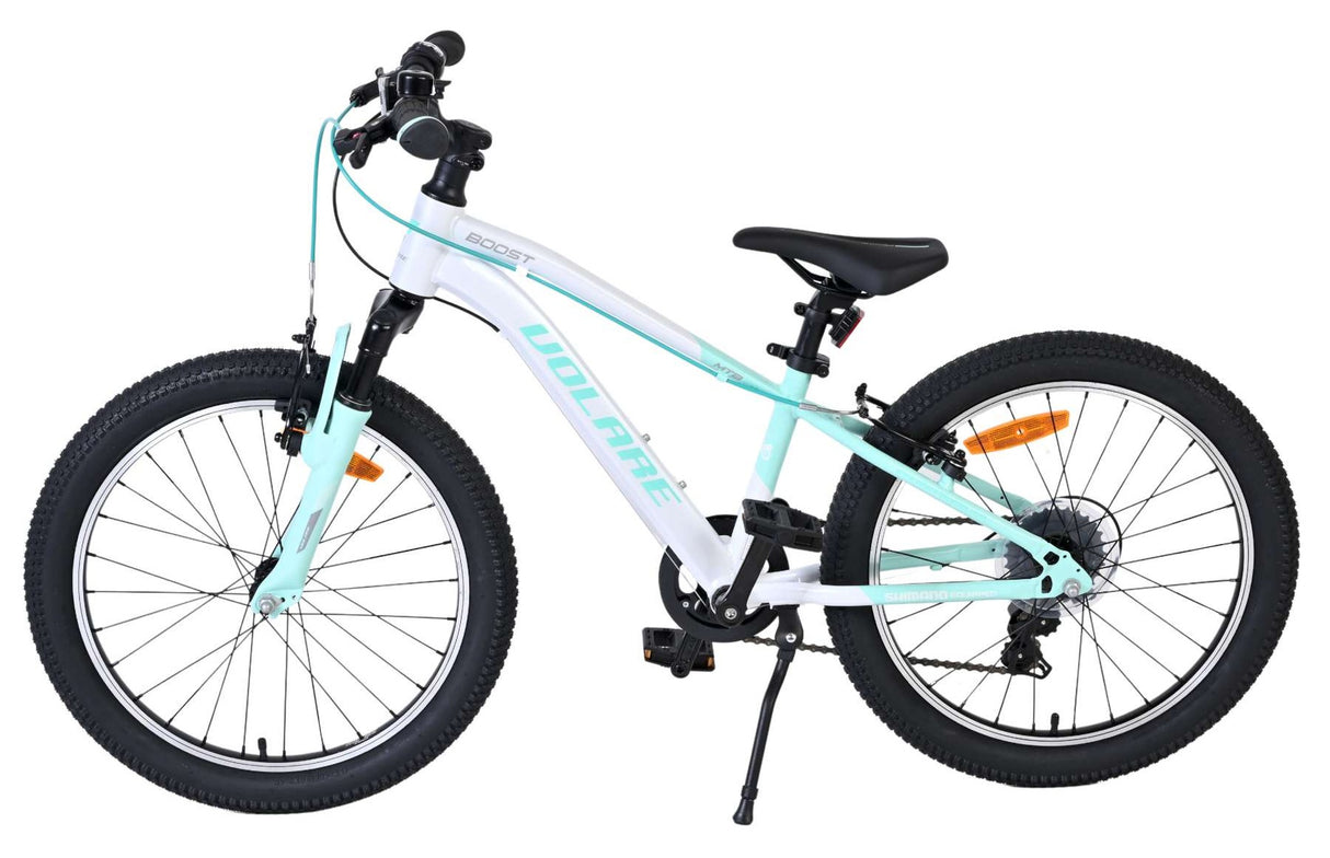 Jugendfahrrad in Mintgrün mit 20-Zoll-Rädern und Gangschaltung