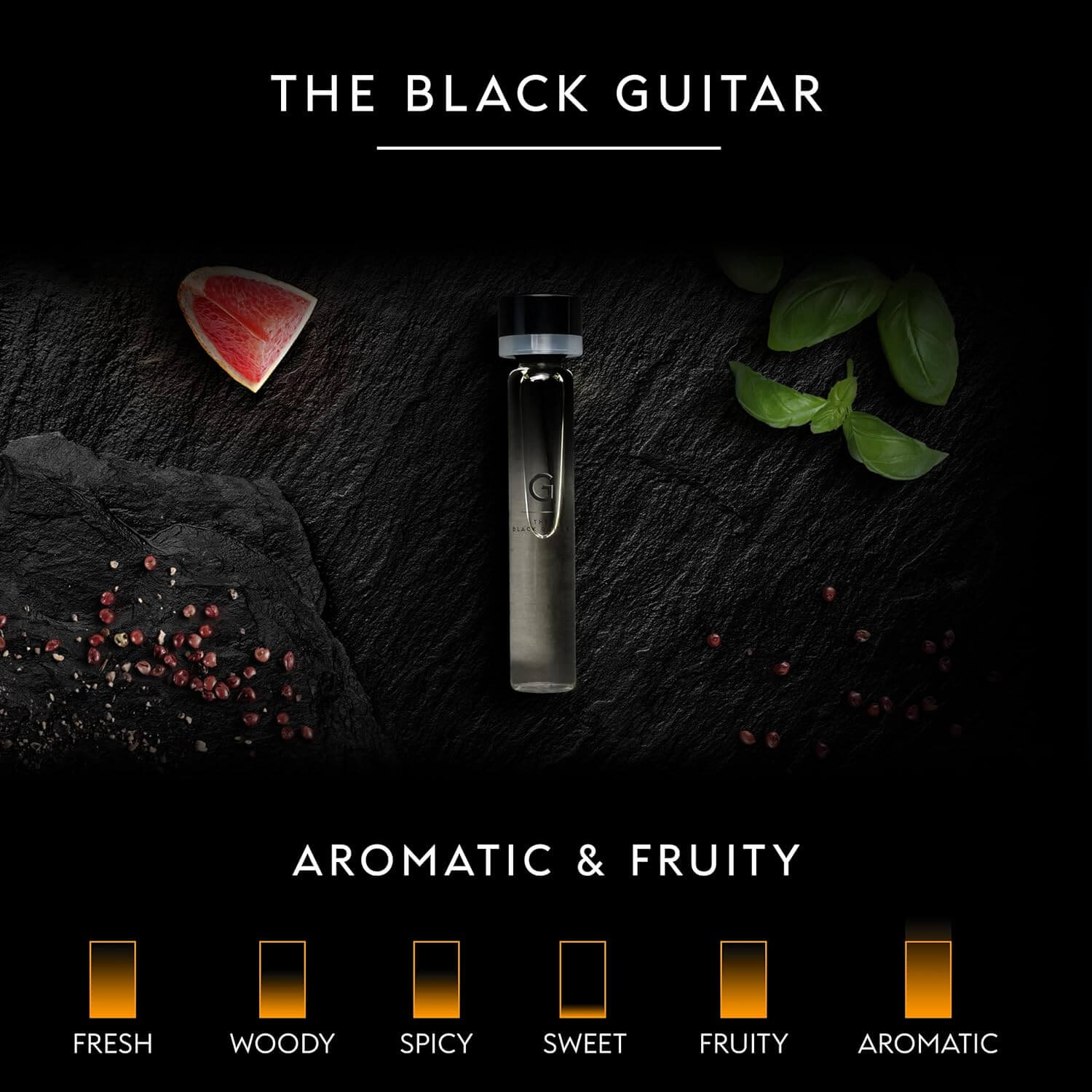 GAMMON 8987 Black Guitar Herrenparfum Set, aromatisch-fruchtig