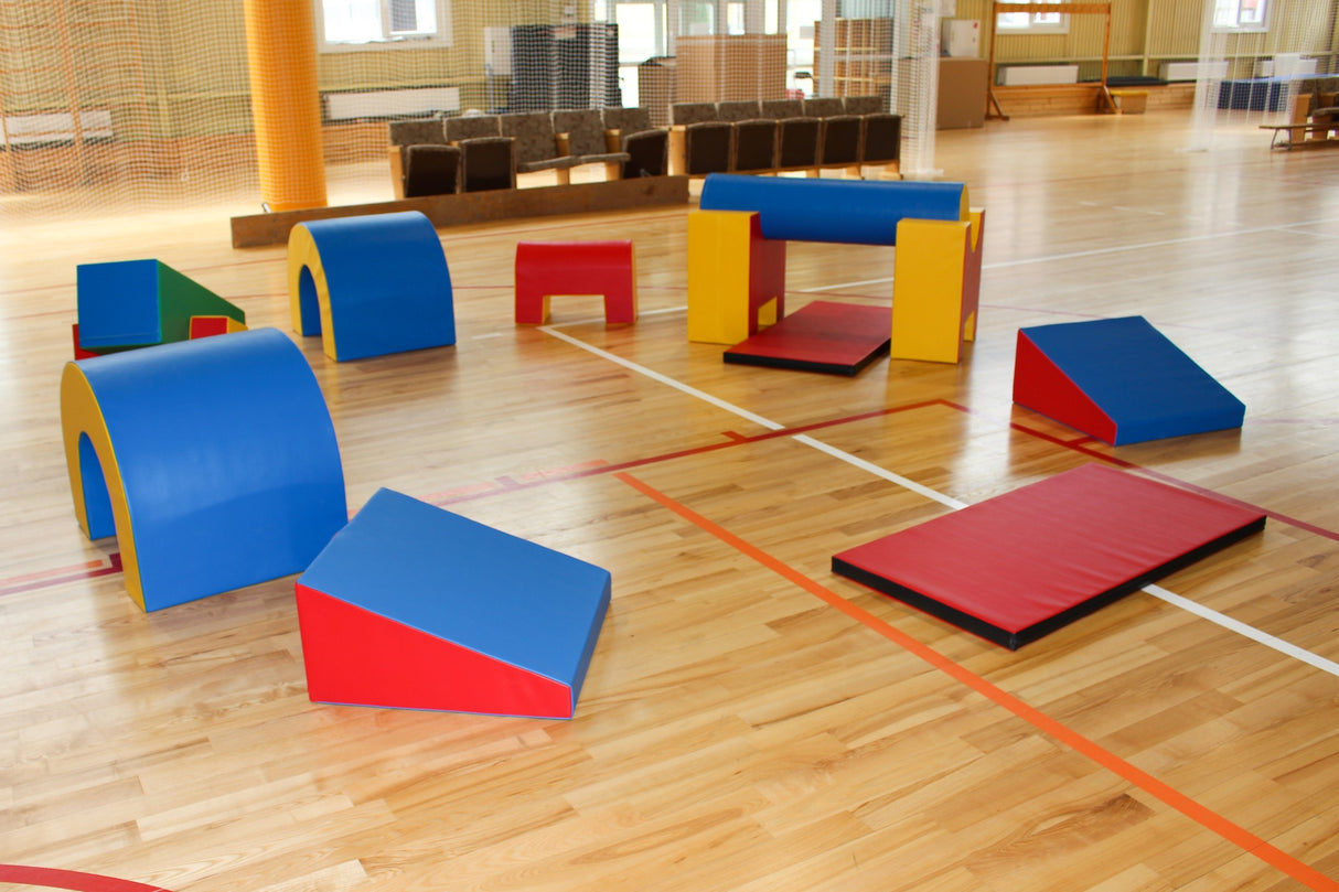 IGLU SET PLAY12 - Mehrfarbiges großes Schaumstoff-Spielset für Kinder - geometrische Module für Turnhalle und Spielraum