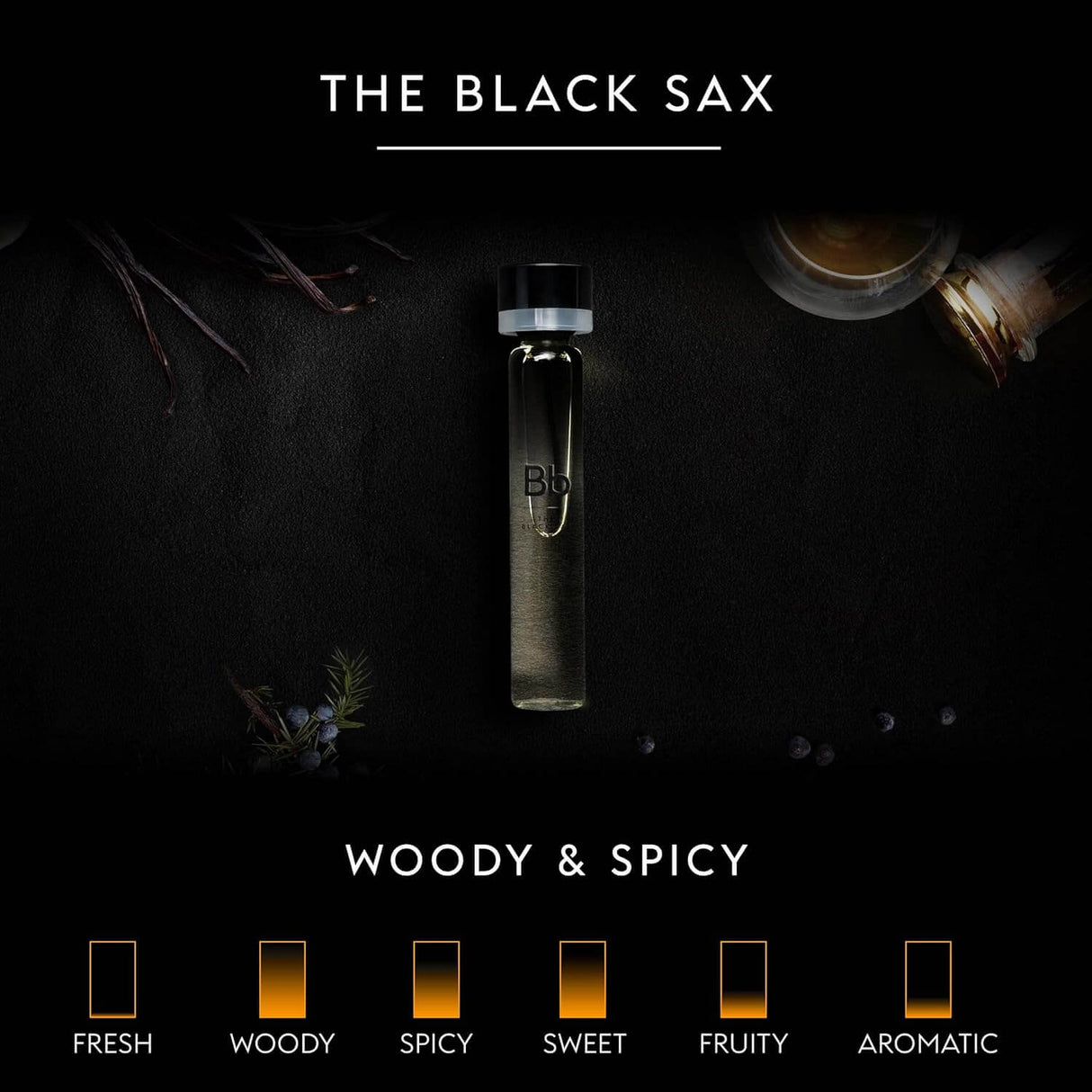 GAMMON 9045 Black Sax Herrenduft Set, holzig-würzig, 20% Parfum-Öl