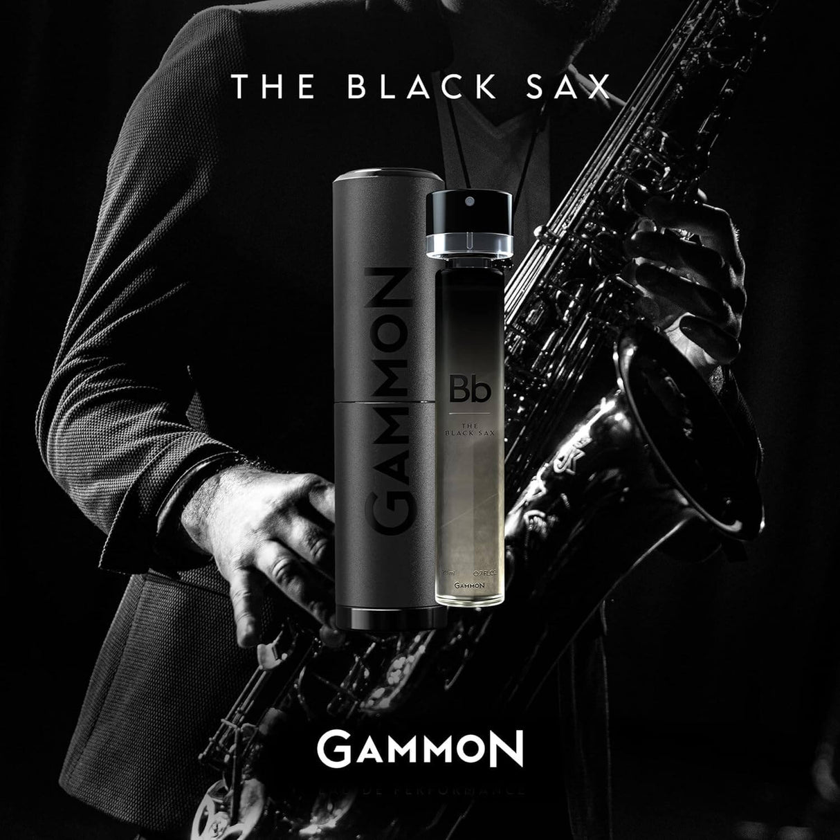 GAMMON 9045 Black Sax Herrenduft Set, holzig-würzig, 20% Parfum-Öl