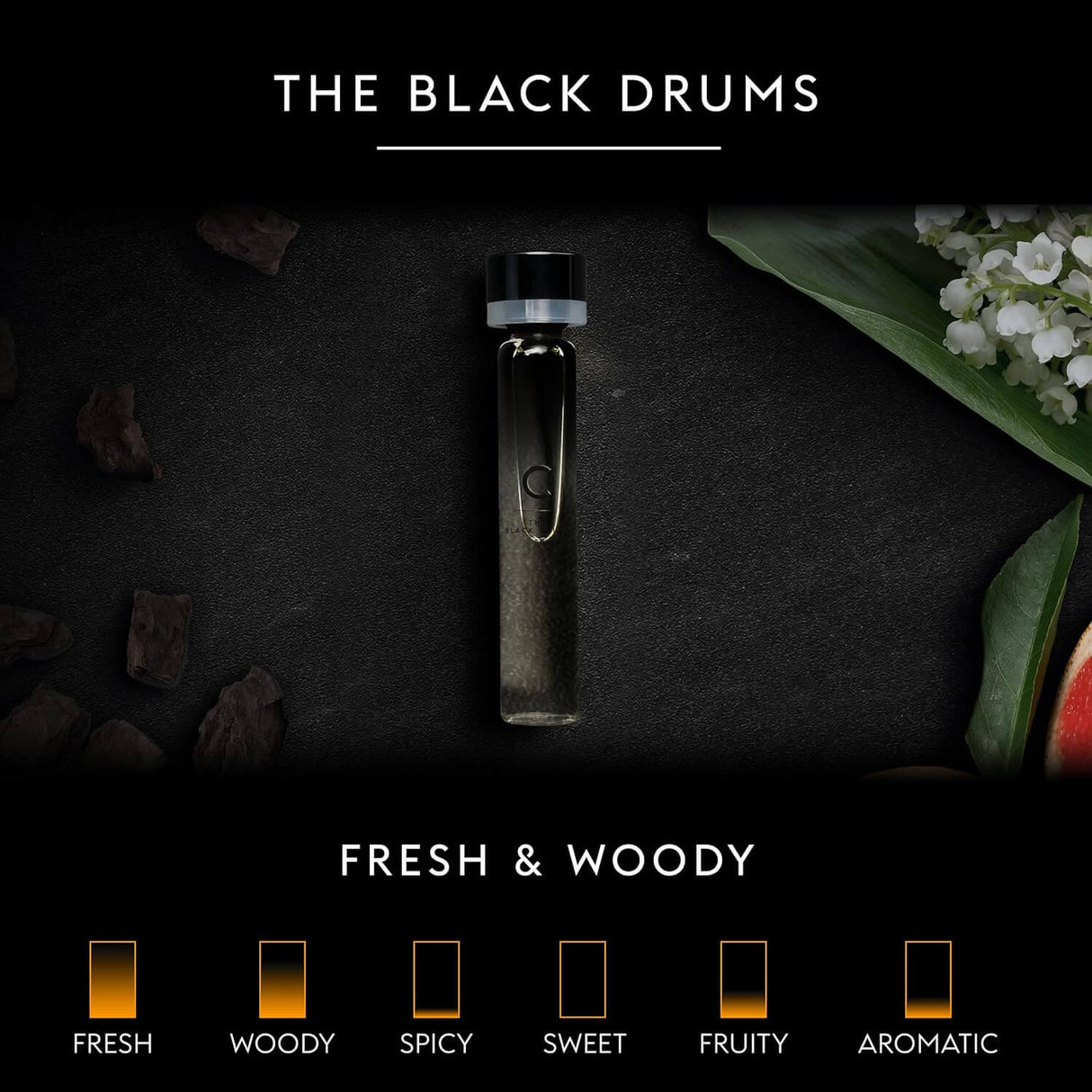 GAMMON 9076 Black Drums Herrenduft, frisch-holzig, 20% Parfum-Öl