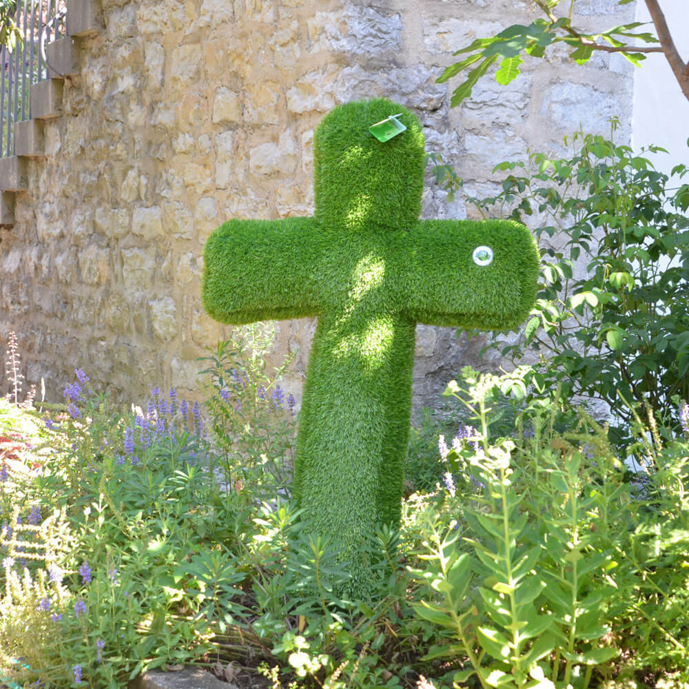 AniPlants, Grasfigur, "Kreuz", Gartendeko, 100cm