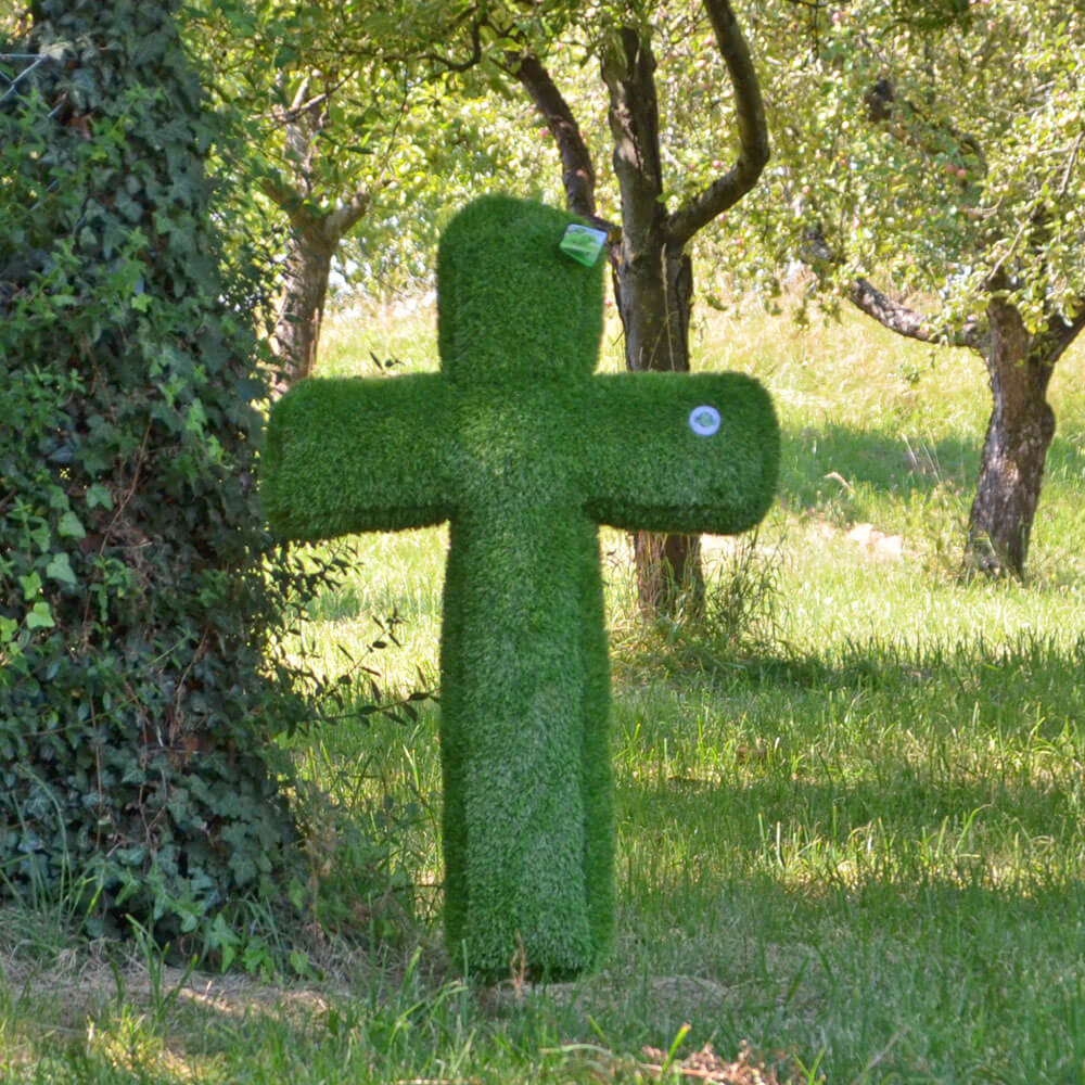 AniPlants, Grasfigur, "Kreuz", Gartendeko, 100cm