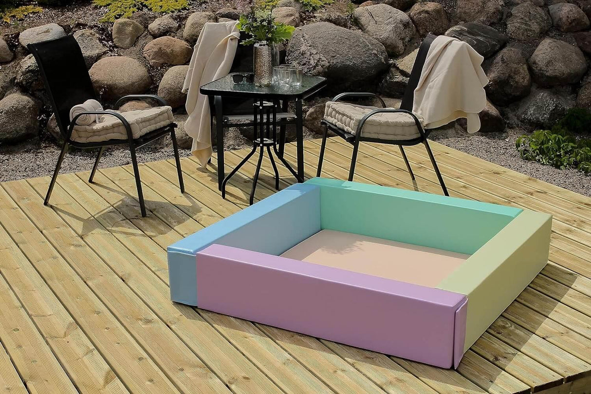 IGLU Softplay Buntes Bällebad aus Schaumstoffbausteinen für sensorisches Abenteuer & kreatives Spielen