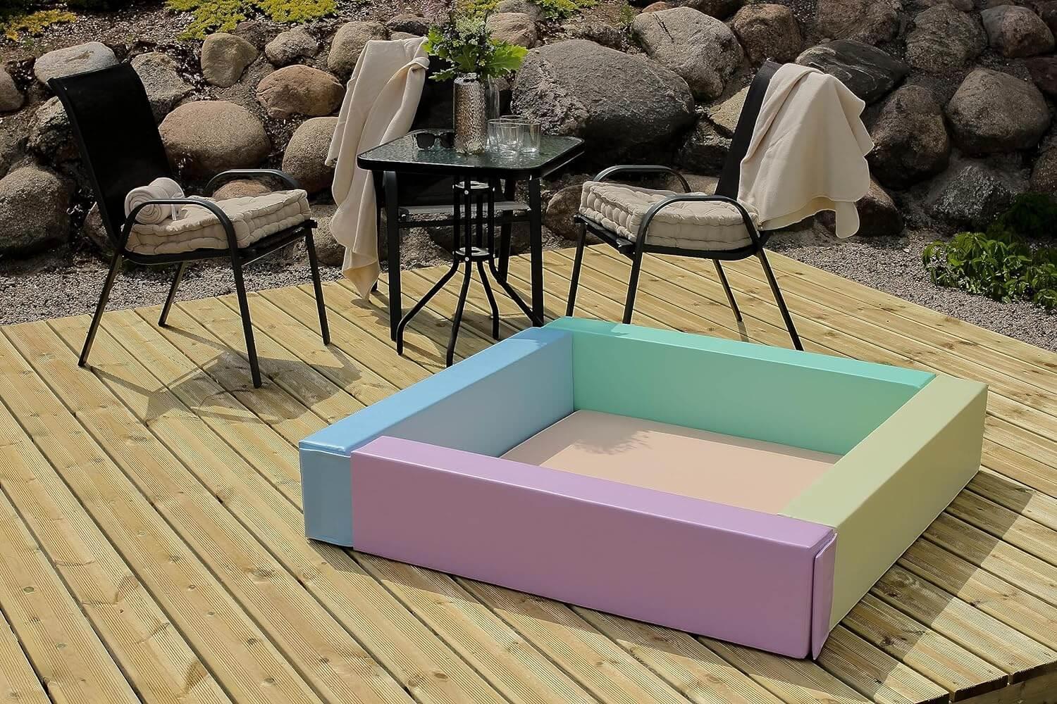 IGLU Softplay Buntes Bällebad aus Schaumstoffbausteinen für sensorisches Abenteuer & kreatives Spielen