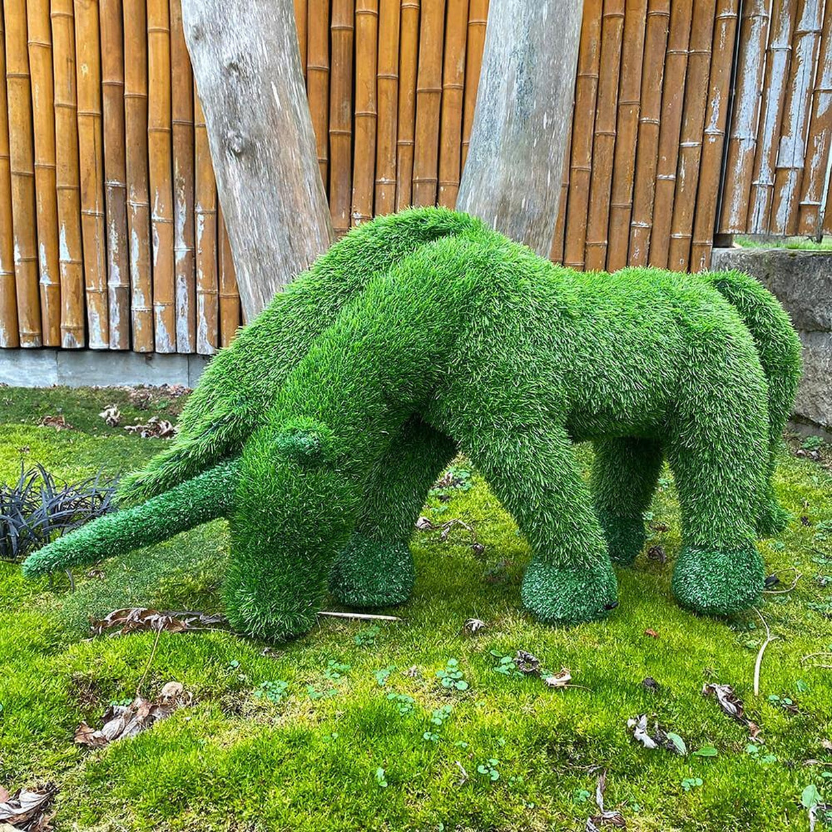 AniPlants, Grasfigur, "Einhorn", klein, Gartendeko, 46cm