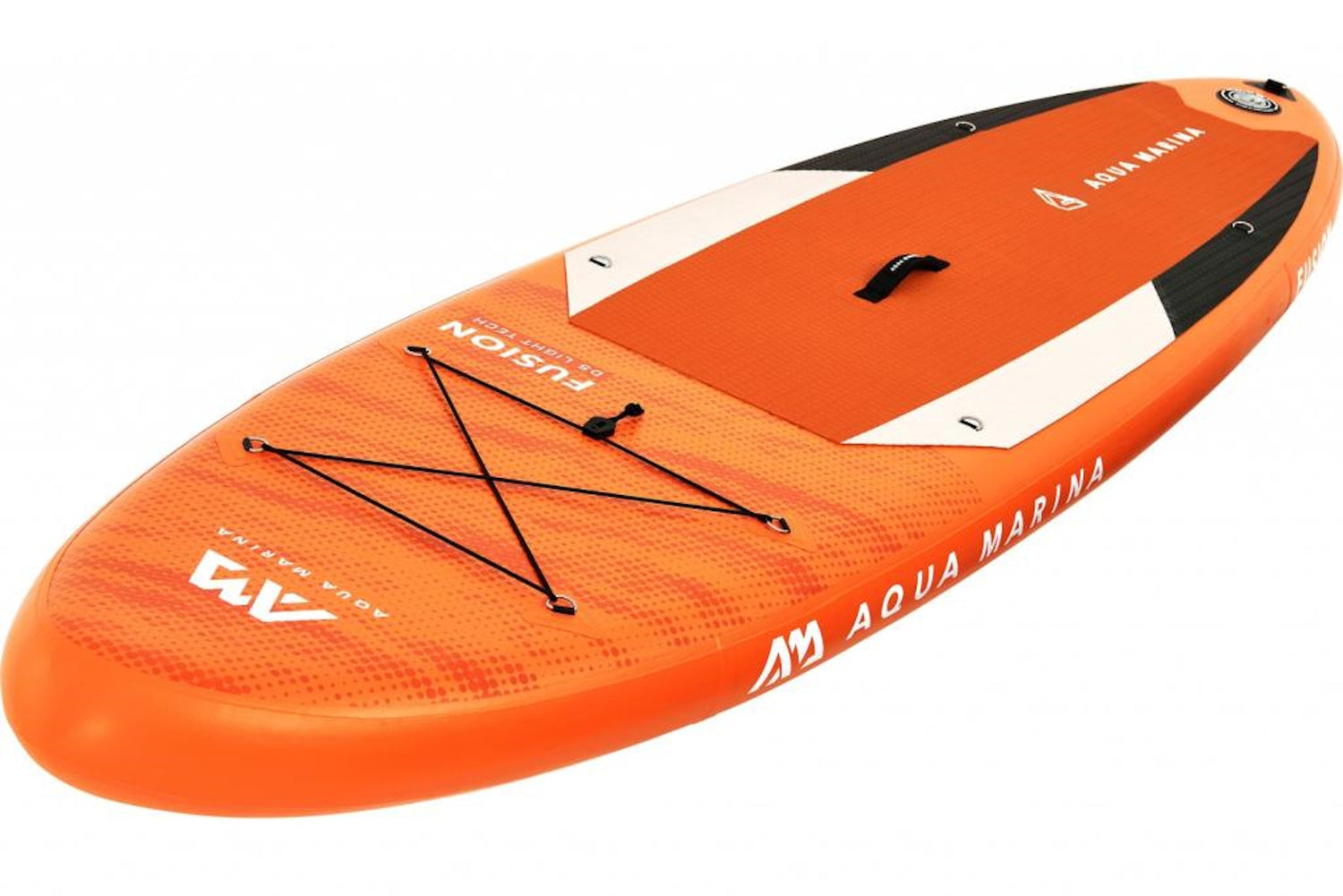 Aqua Marina All-Around SUP Board 330x81cm Reißverschlussrucksack Double Action-Pumpe LIQUID AIR Paddel Einschub-Mittelfinne Sicherheitsleine Orange