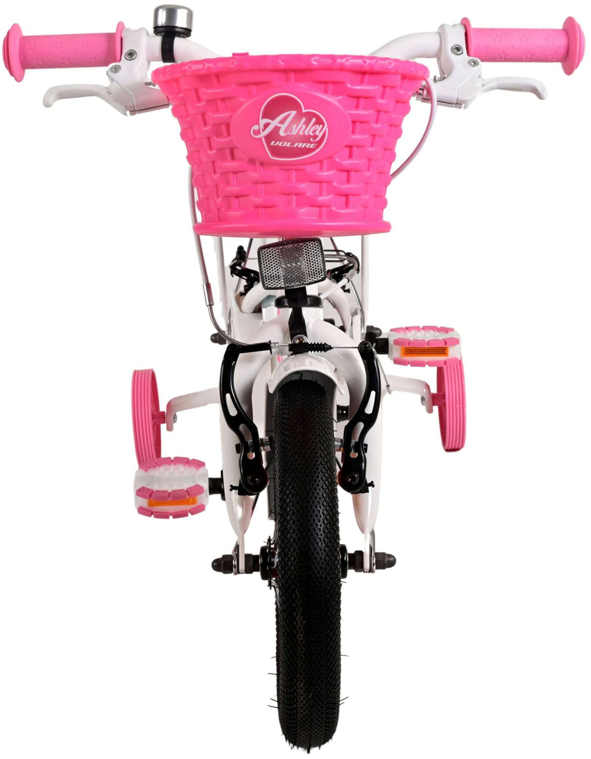 Volare Ashley Kinderfahrrad - Mädchen - 12 Zoll - Weiß - Zweihandbremsen