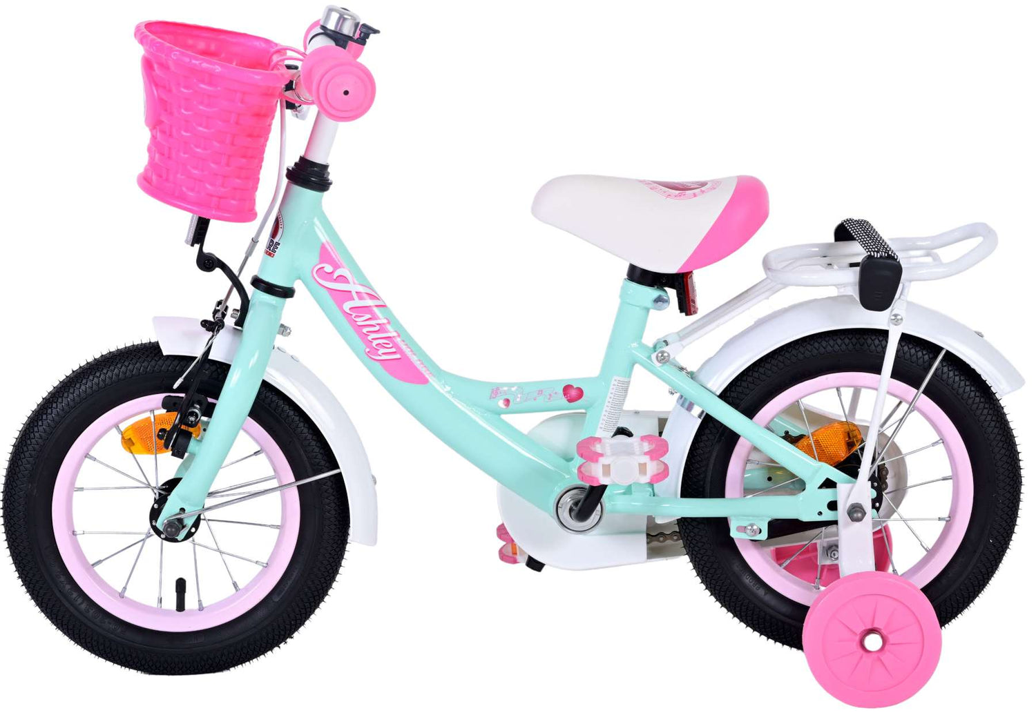 Volare Ashley Kinderfahrrad - Mädchen - 12 Zoll - Grün