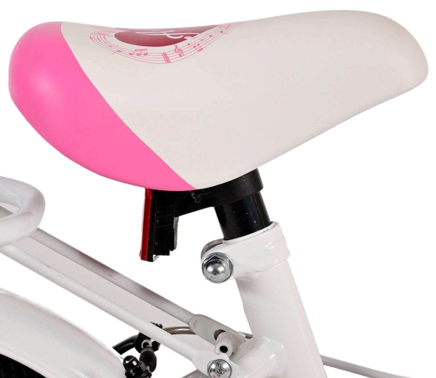 Volare Ashley Kinderfahrrad - Mädchen - 12 Zoll - Weiß - Zweihandbremsen