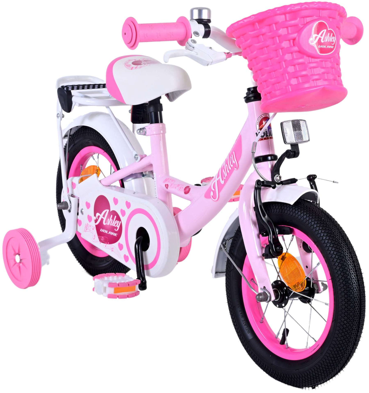 Volare Ashley Kinderfahrrad - Mädchen - 12 Zoll - Rosa