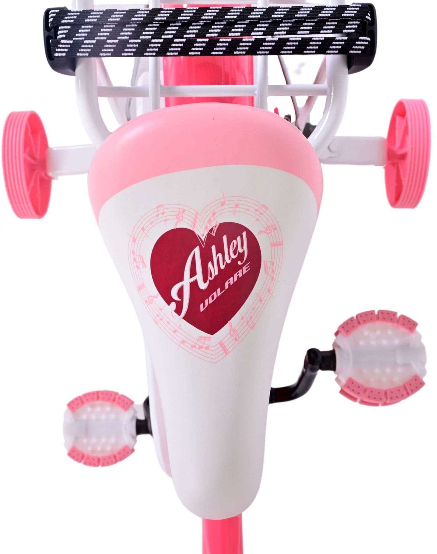 Volare Ashley Kinderfahrrad - Mädchen - 14 Zoll - Rosa/Rot