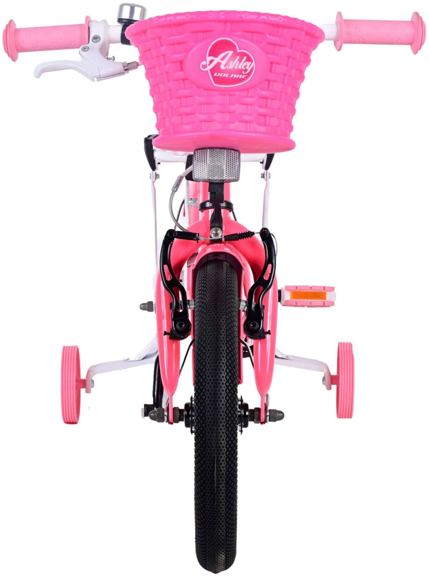Volare Ashley Kinderfahrrad - Mädchen - 14 Zoll - Rosa/Rot