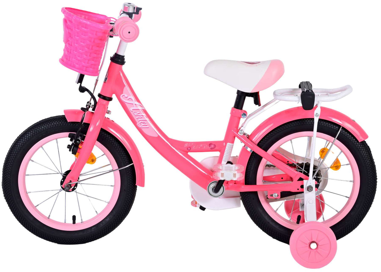 Volare Ashley Kinderfahrrad - Mädchen - 14 Zoll - Rosa/Rot