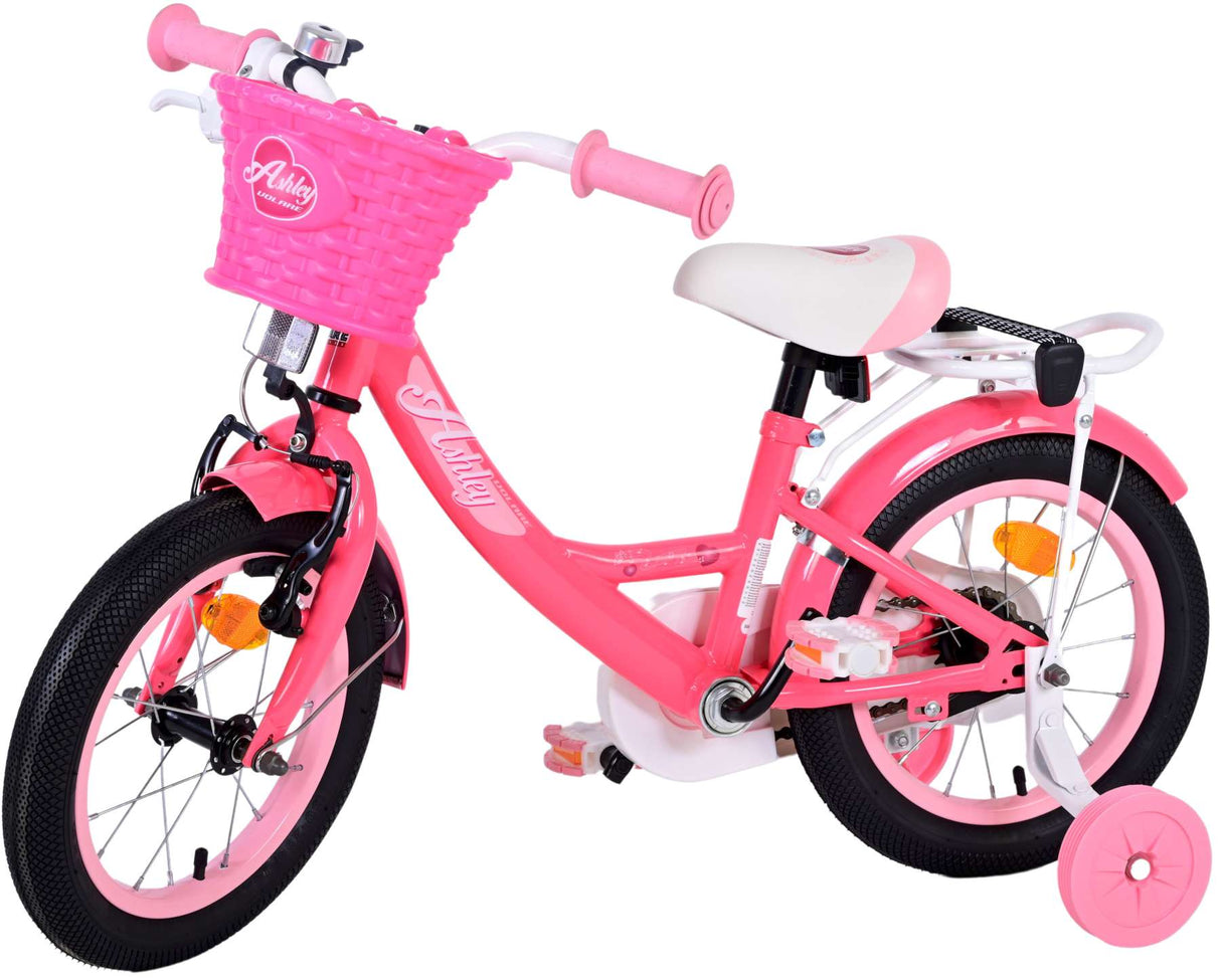 Volare Ashley Kinderfahrrad - Mädchen - 14 Zoll - Rosa/Rot