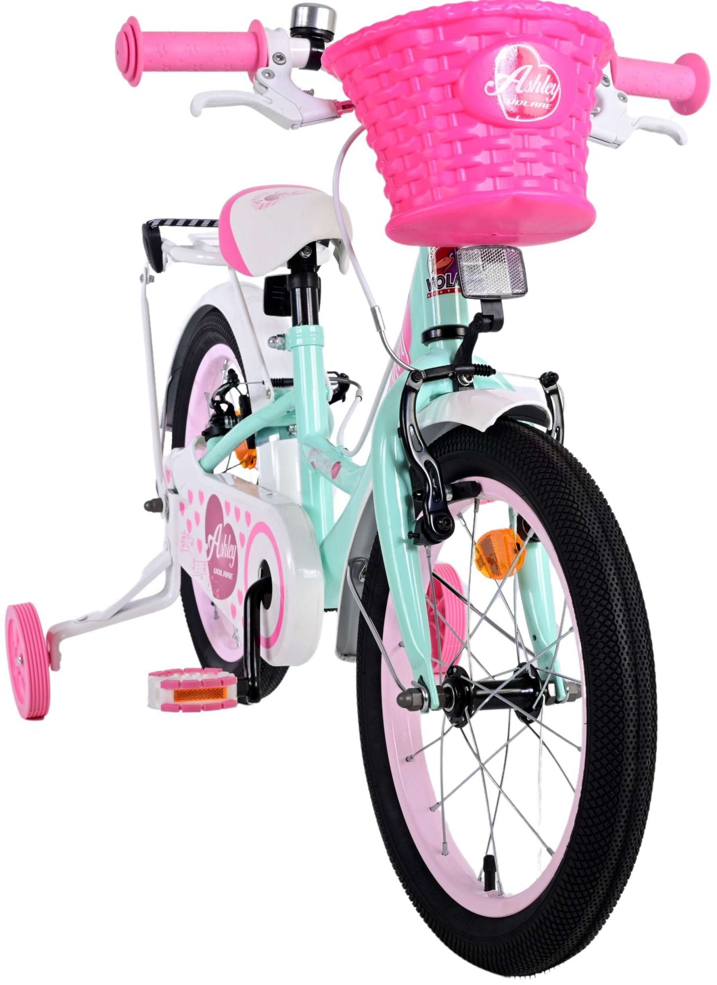 Volare Ashley Kinderfahrrad - Mädchen - 16 Zoll - Grün - Zweihandbremsen