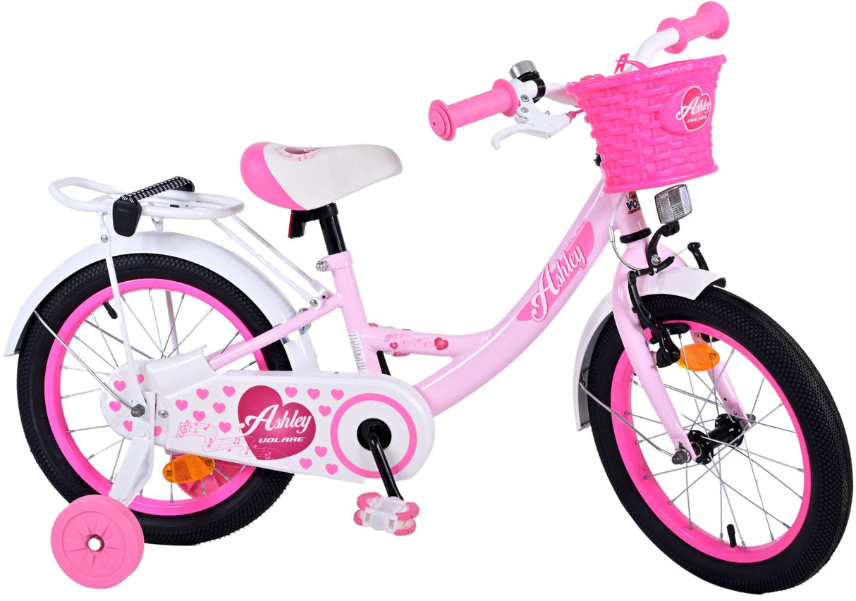 Volare Ashley Kinderfahrrad - Mädchen - 16 Zoll - Rosa