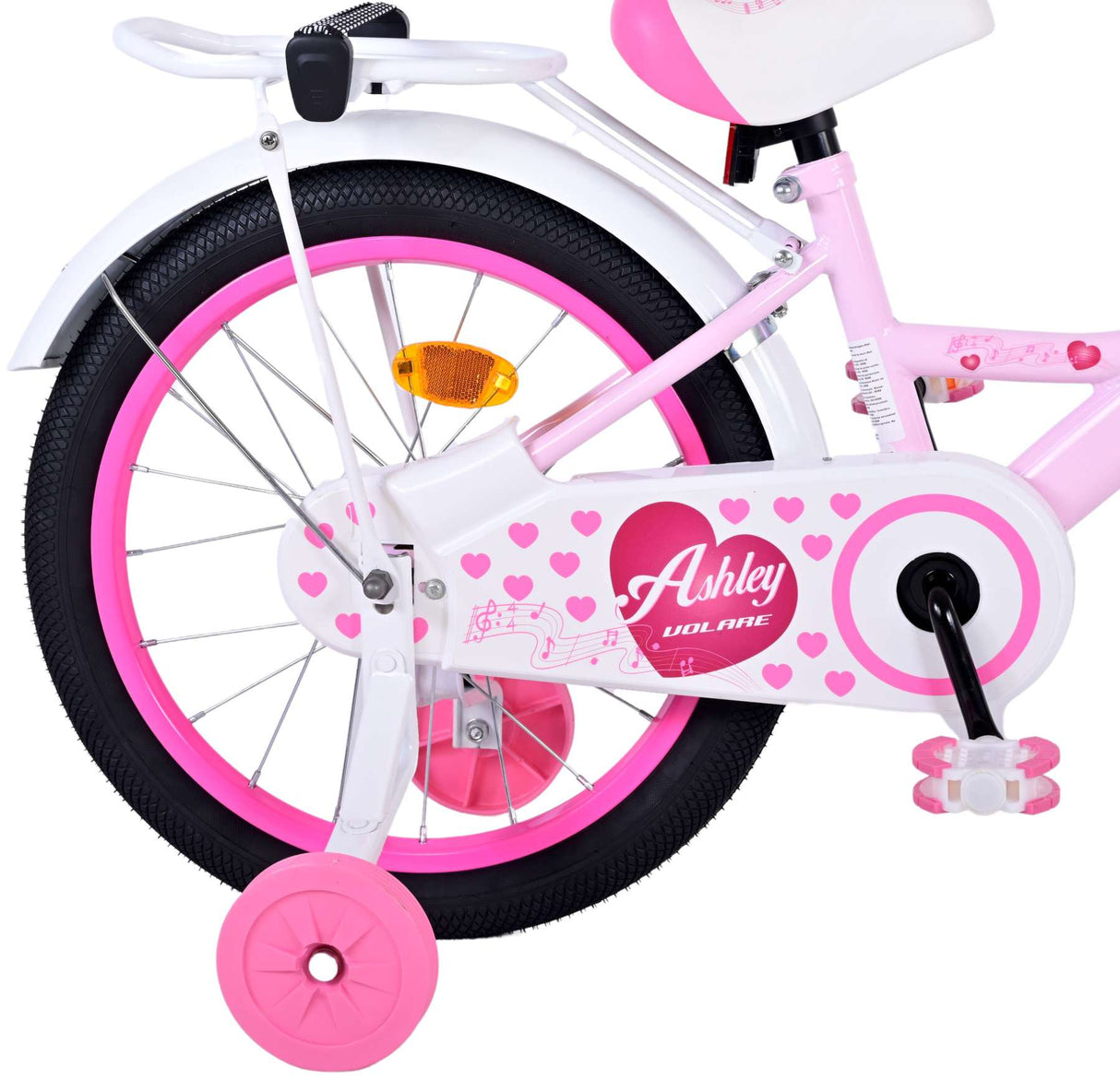 Volare Ashley Kinderfahrrad - Mädchen - 18 Zoll - Rosa