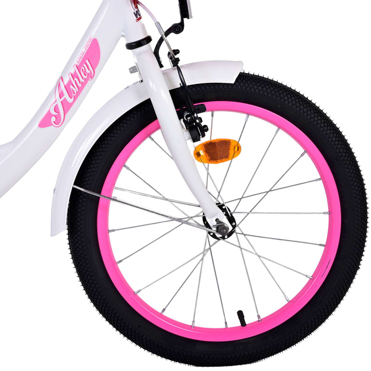 Volare Ashley Kinderfahrrad - Mädchen - 18 Zoll - Weiß