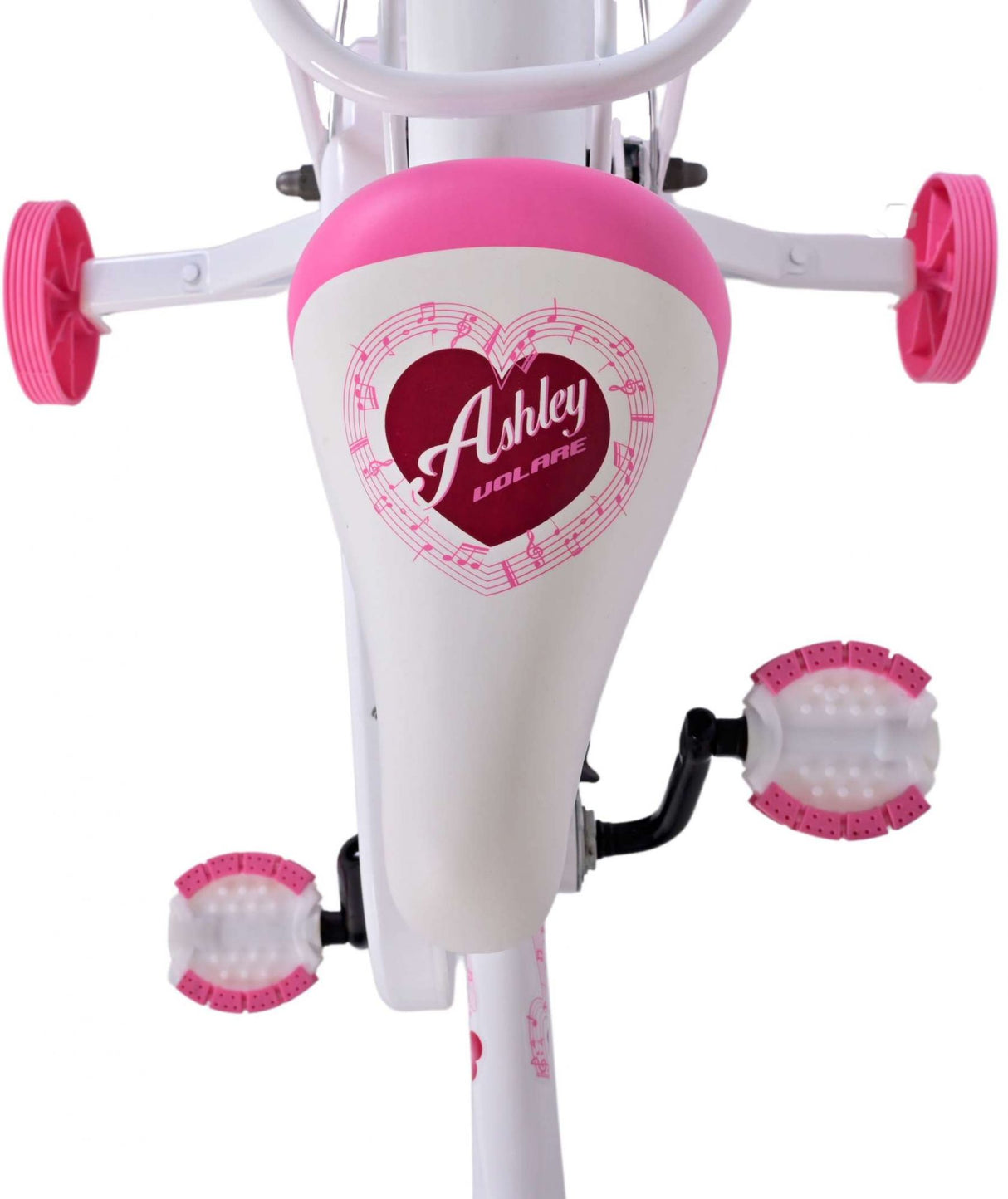 Volare Ashley Kinderfahrrad - Mädchen - 18 Zoll - Weiß