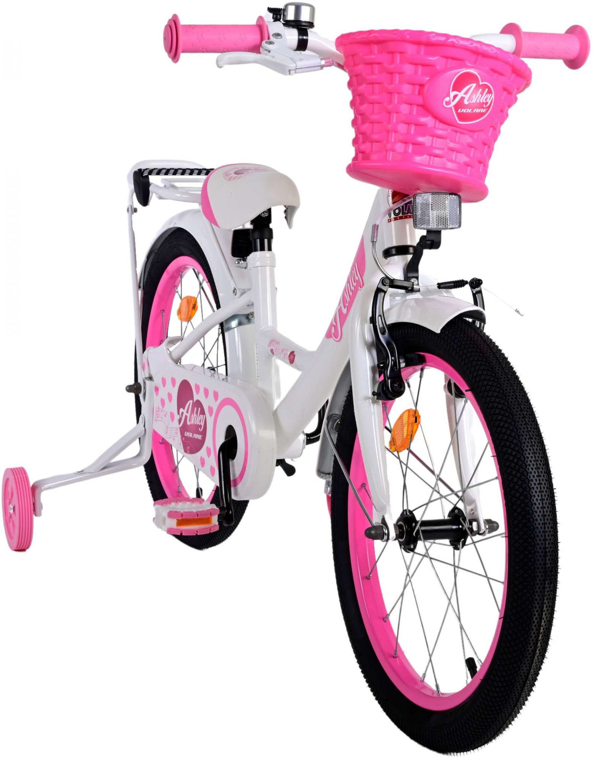 Volare Ashley Kinderfahrrad - Mädchen - 18 Zoll - Weiß