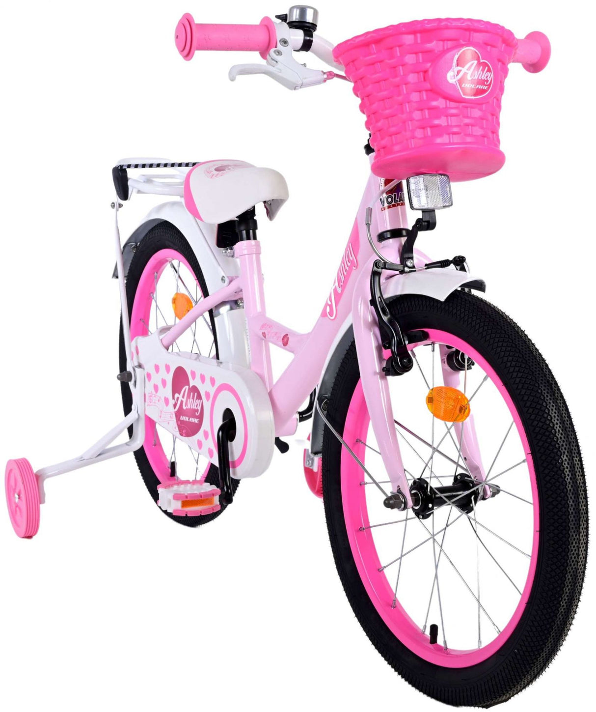 Volare Ashley Kinderfahrrad - Mädchen - 18 Zoll - Rosa