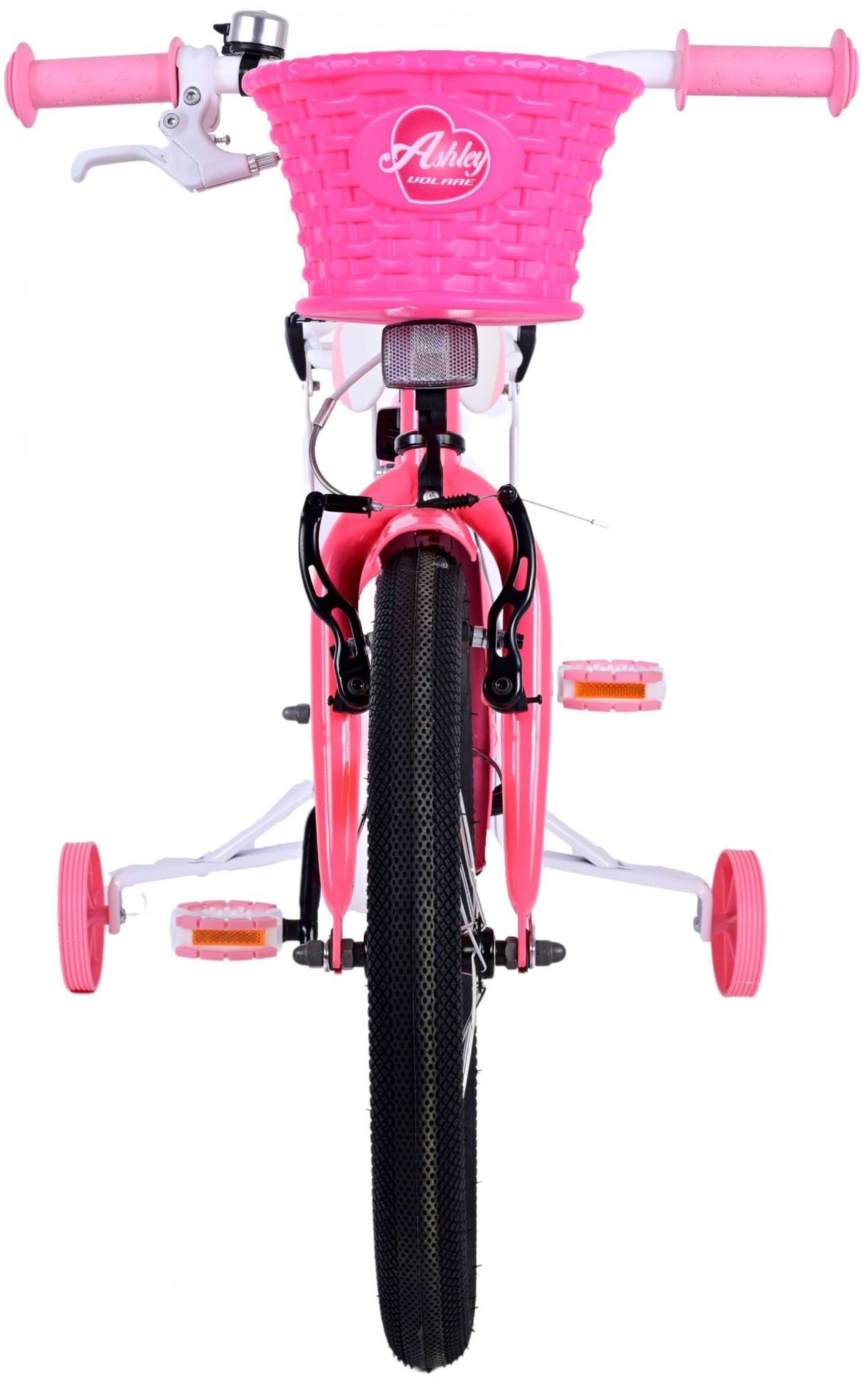 Volare Ashley Kinderfahrrad - Mädchen - 18 Zoll - Rosa/Rot