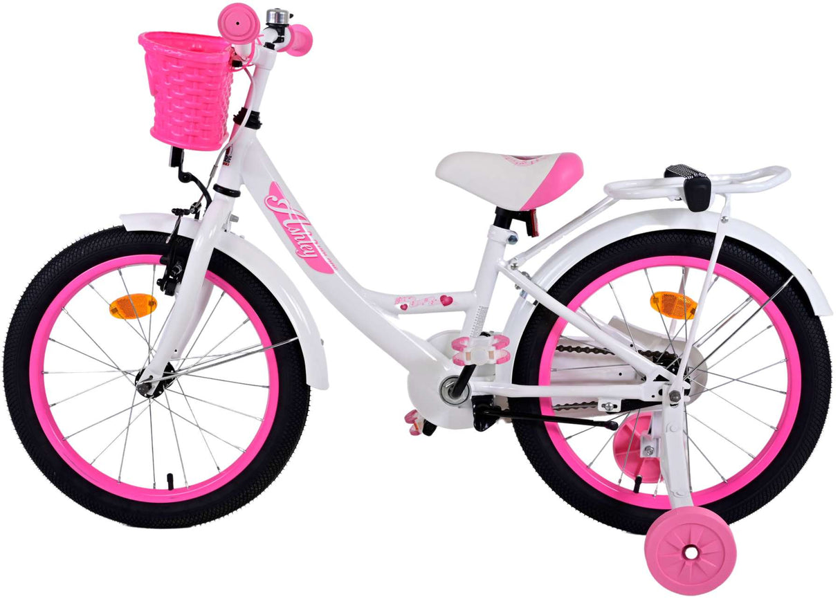 Volare Ashley Kinderfahrrad - Mädchen - 18 Zoll - Weiß