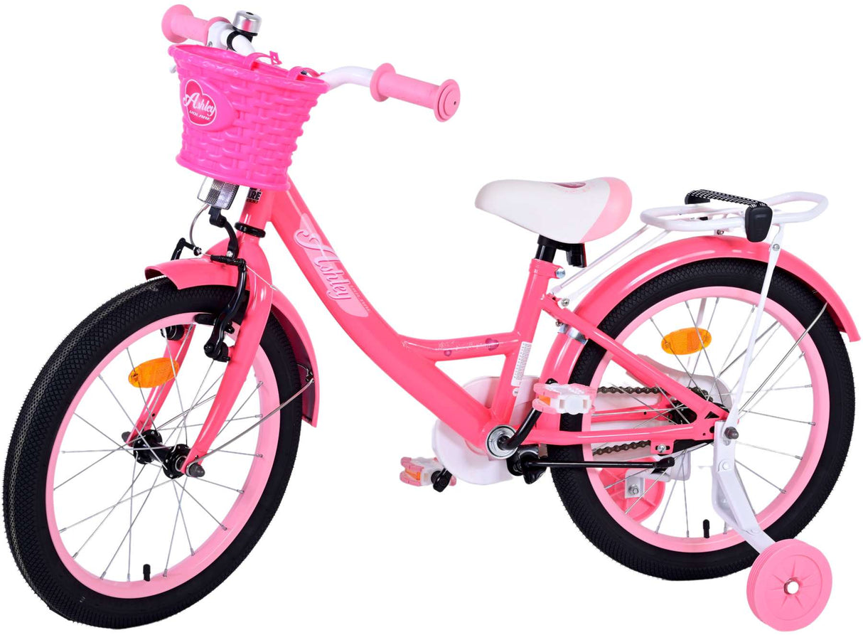 Volare Ashley Kinderfahrrad - Mädchen - 18 Zoll - Rosa/Rot