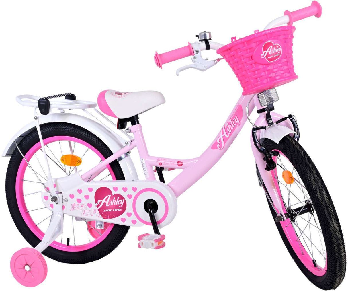 Volare Ashley Kinderfahrrad - Mädchen - 18 Zoll - Rosa