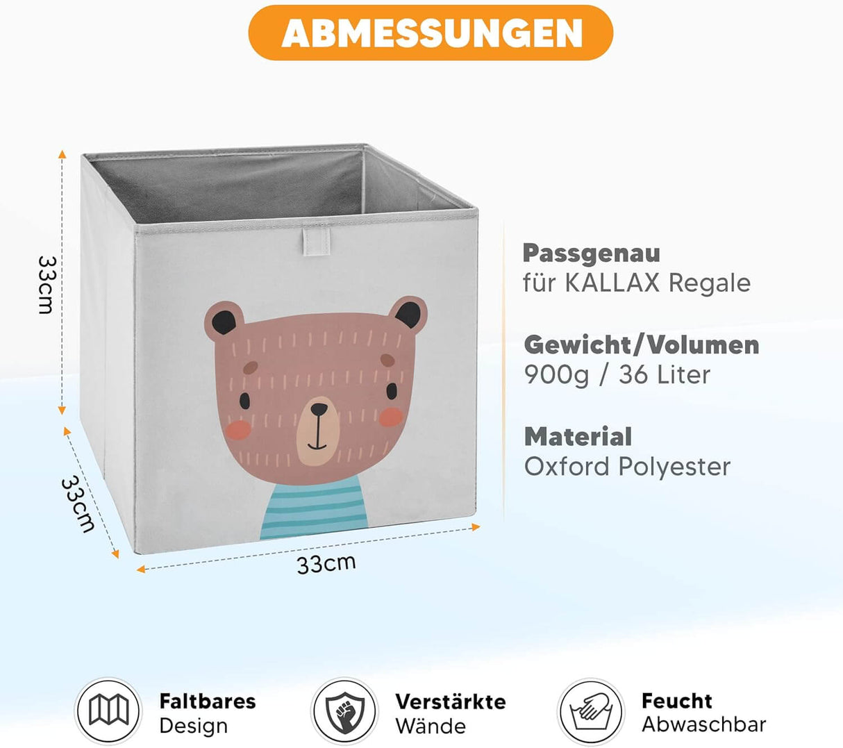 Fenchis Aufbewahrungsboxen Materialeigenschaften und Maße