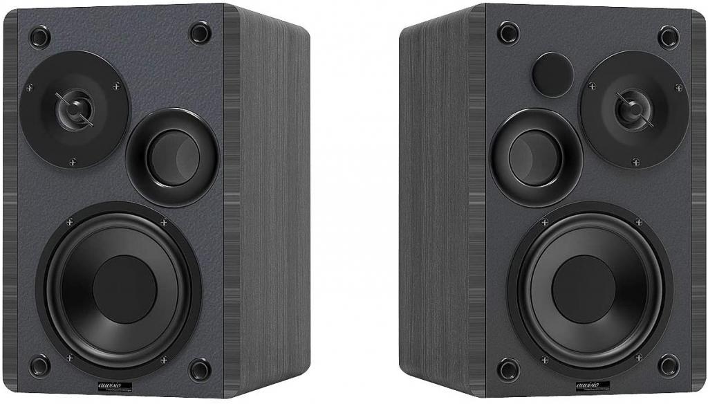 auvisio MSS-95.usb Aktives Stereo-Regallautsprecher-Set Holz-Gehäuse Bluetooth 5 120 W Box Soundbox