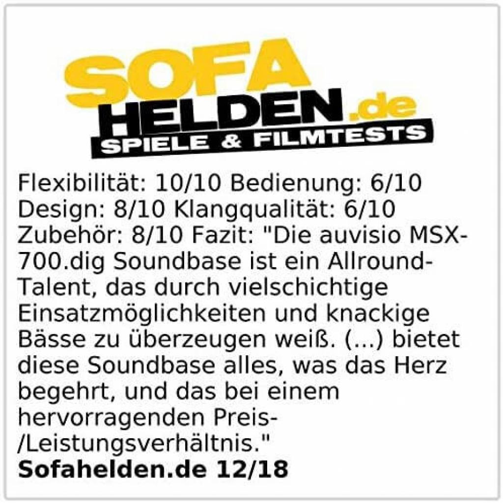 auvisio MSX-700.dig Soundbar Testbericht