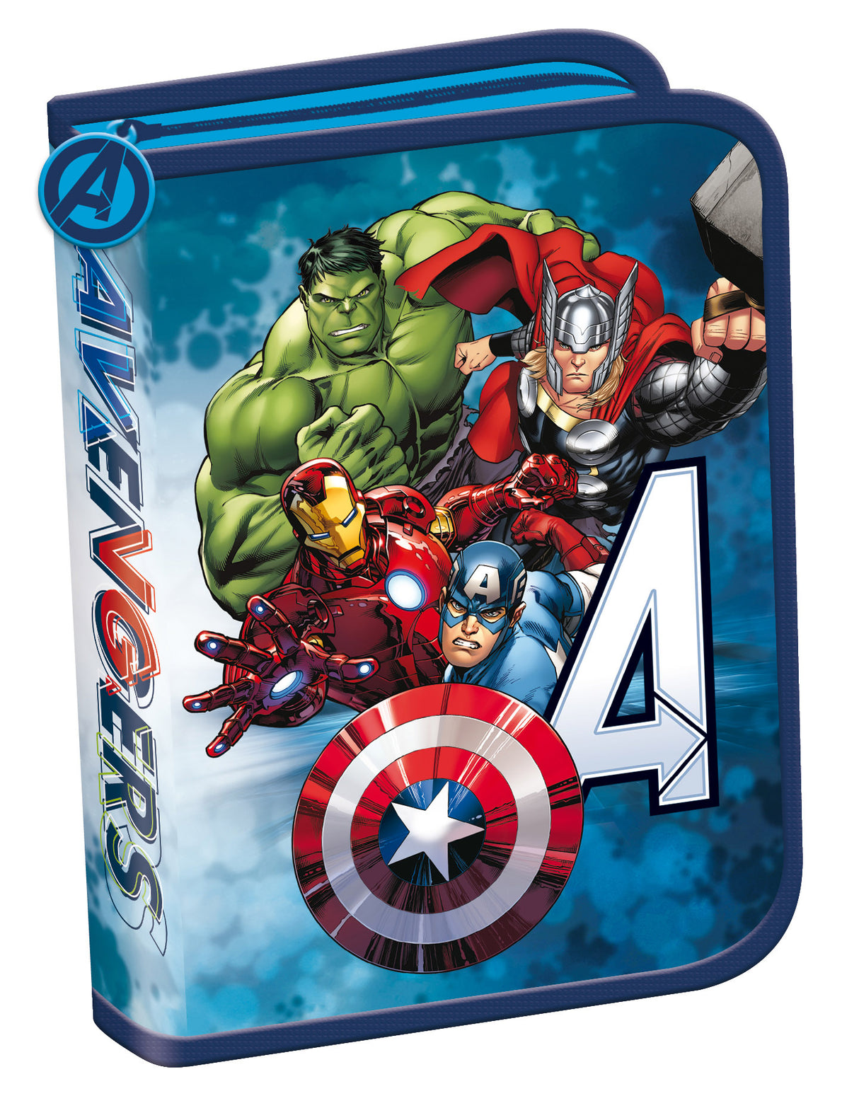 Federmäppchen Avengers – Vorderseite – Vorderseite des ersten Federmäppchens, Design und Farben gut erkennbar